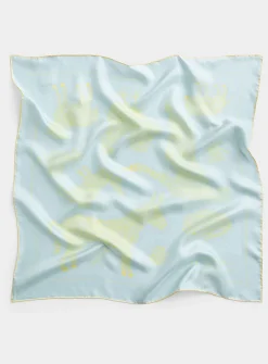Animal print pure silk scarf