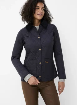 Annandale corduroy collar quilted jacket