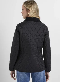 Annandale corduroy collar quilted jacket