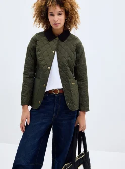 Annandale corduroy collar quilted jacket