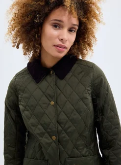 Annandale corduroy collar quilted jacket