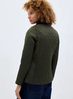 Annandale corduroy collar quilted jacket