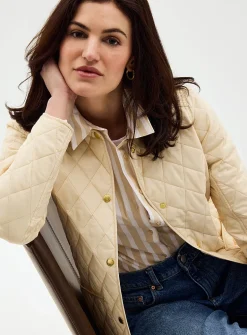 Annandale corduroy collar quilted jacket