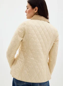 Annandale corduroy collar quilted jacket