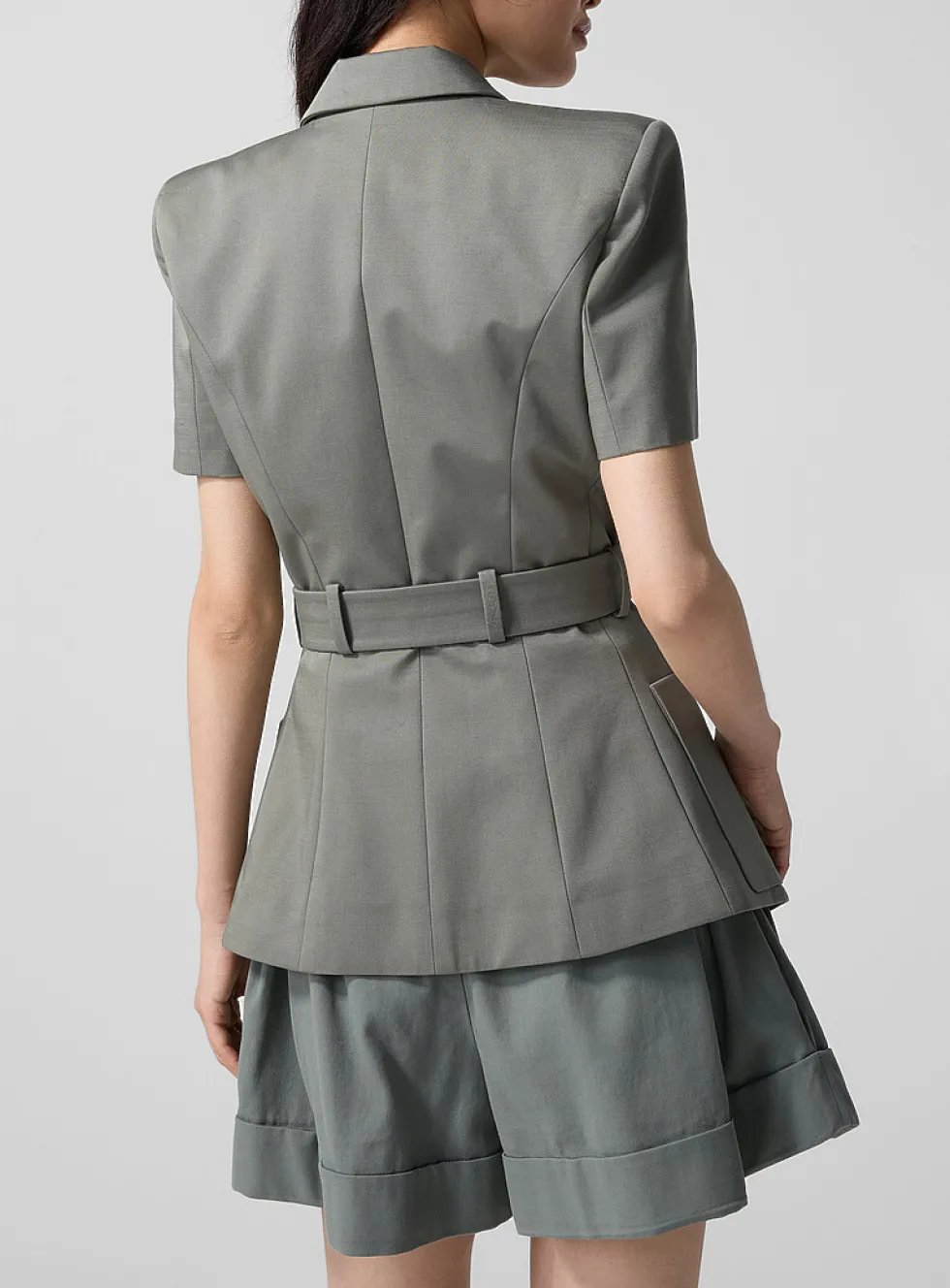Anthem buckle gabardine jacket