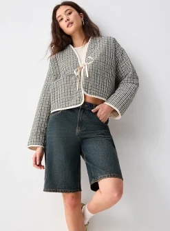 Antibes checkered puffer jacket