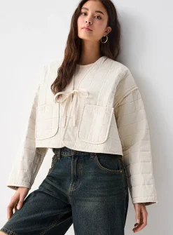 Antibes checkered puffer jacket