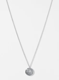 Antique coin pendant necklace