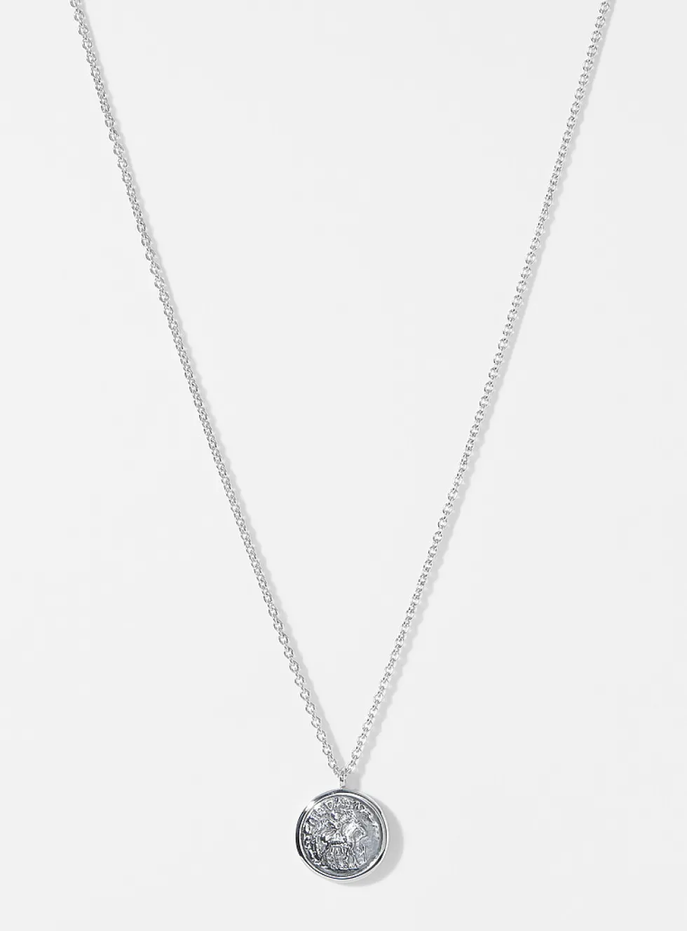 Antique coin pendant necklace