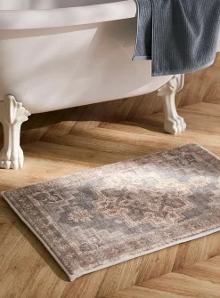 Antique fresco memory foam bath mat