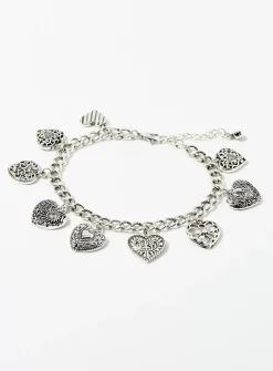Antique heart bracelet