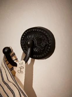 Antique medallion wall hook