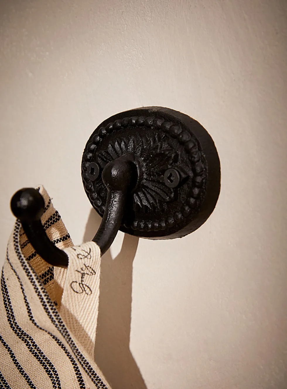Antique medallion wall hook
