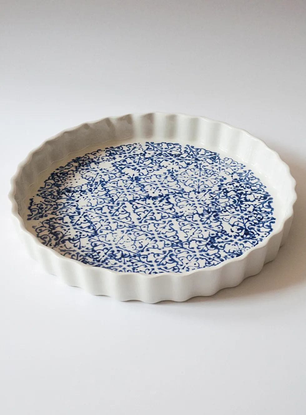 Antique ornamental pattern pie plate