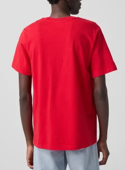Apple print T-shirt