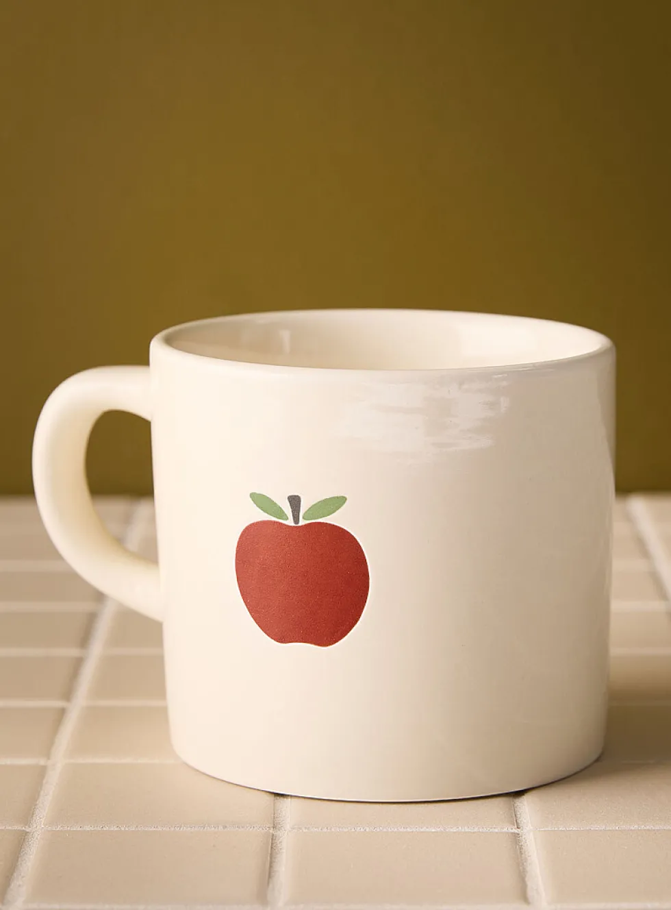 Apple printed mug