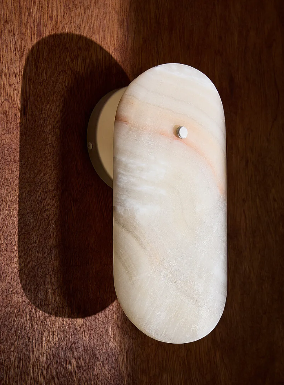 Arbour cream onyx wall sconce