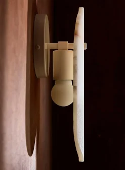 Arbour cream onyx wall sconce