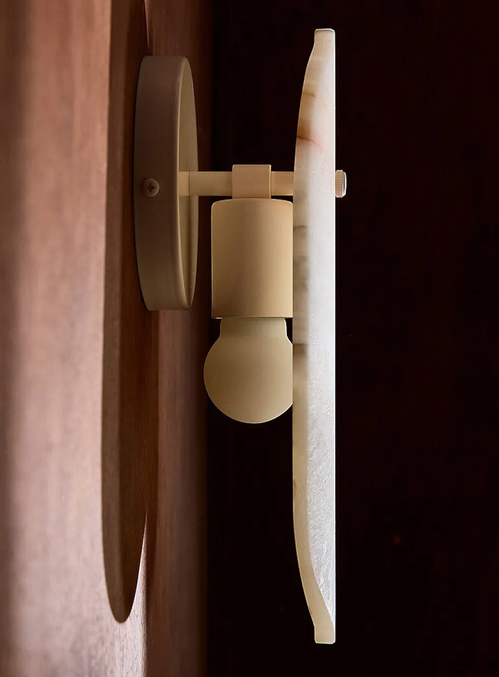 Arbour cream onyx wall sconce