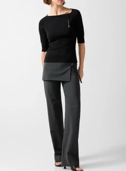 Archive overlaid skirt pant