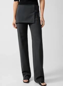 Archive overlaid skirt pant