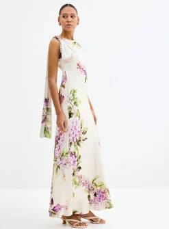 Ariane lilac fragrance scarf dress