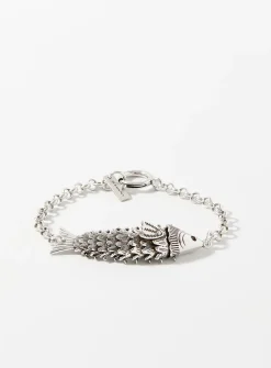 Articulated fish bracelet