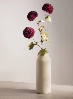 Artificial burgundy dahlia branch