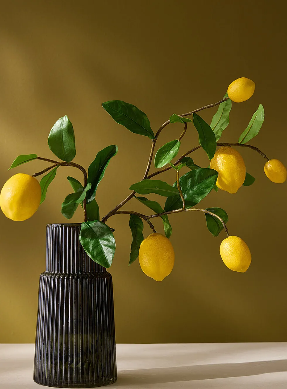 Artificial lemon tree branch
