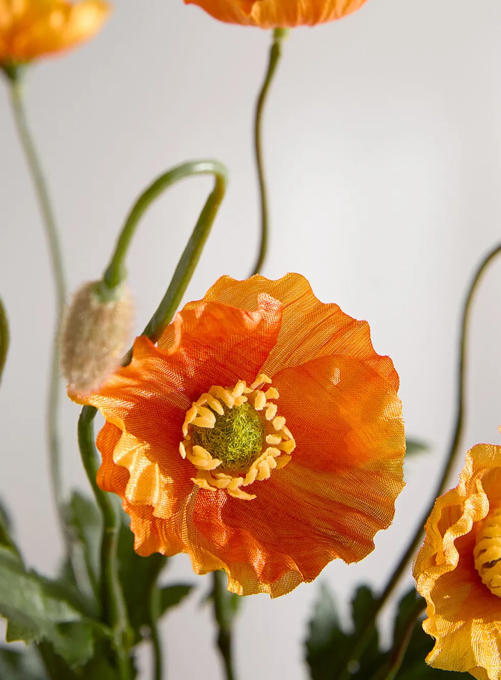 Artificial poppy branch