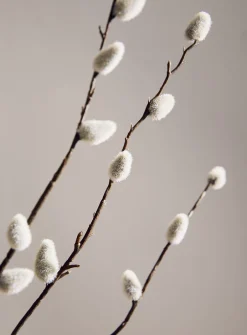 Artificial pussy willow branch