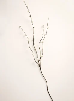 Artificial pussy willow branch