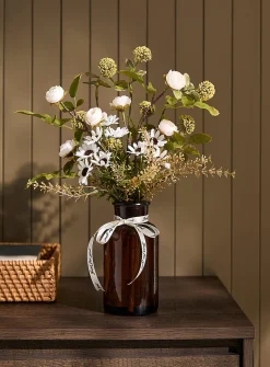 Artificial rose and chrysanthemum bouquet