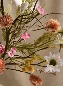 Artificial spring wreath branch