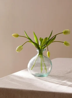 Artificial white tulip bouquet