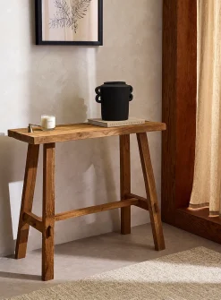 Artisan recycled teak console