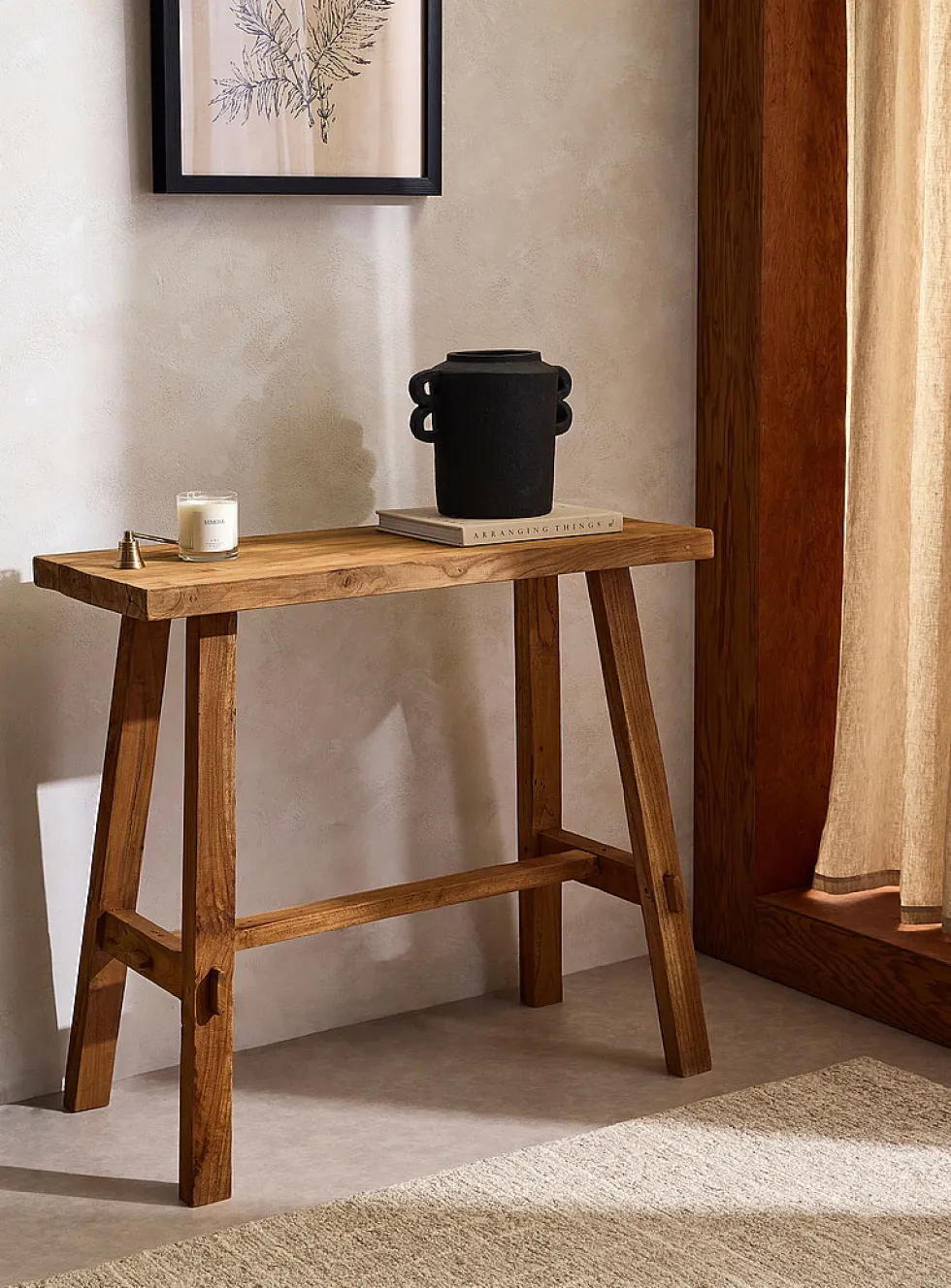 Artisan recycled teak console