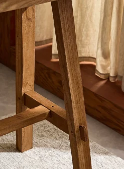 Artisan recycled teak console