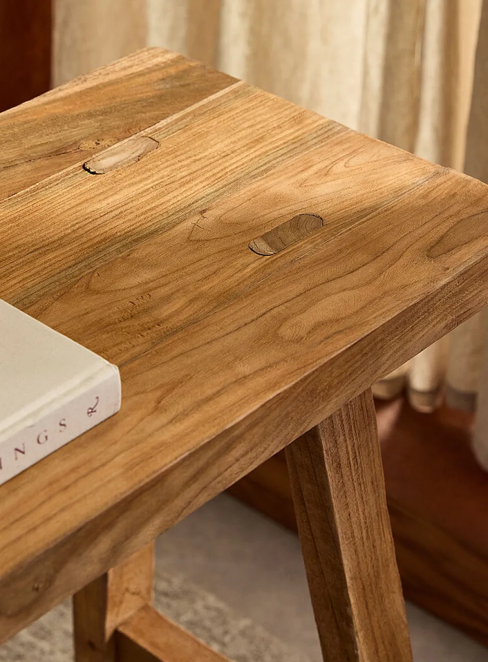 Artisan recycled teak console