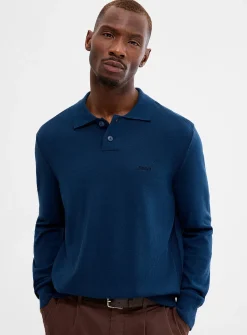 Asac embroidered-signature polo