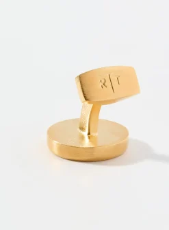 Asanoha mother-of-pearl cuff links