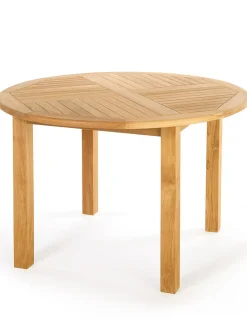 Asia round teak wood table