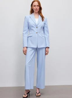 Asmalla golden buttons blue blazer