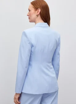 Asmalla golden buttons blue blazer