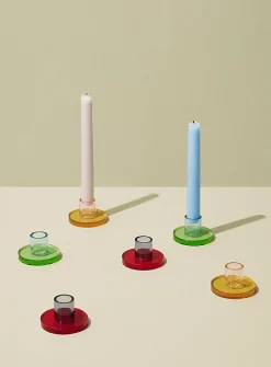 Astra small crystal candle holder