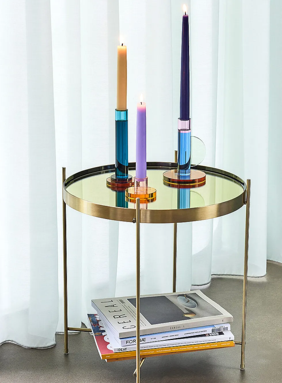 Astro crystal candle holder