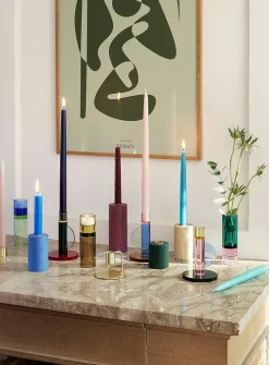 Astro crystal candle holder