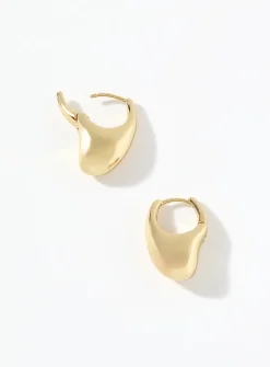 Asymmetric teardrop earrings