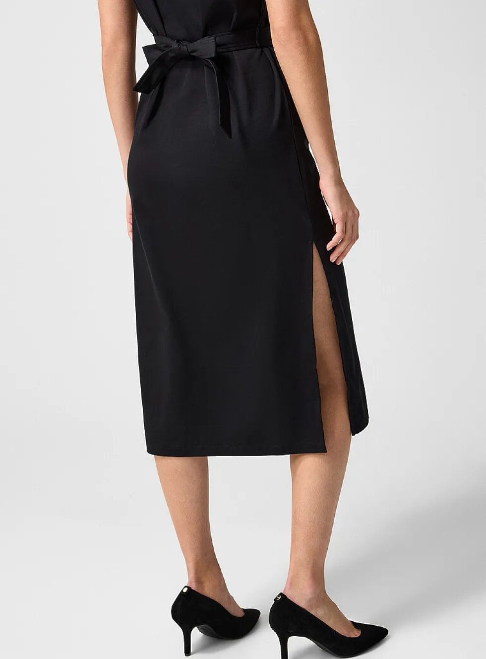 Asymmetrical collar pure cotton dress