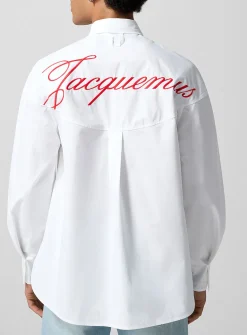 Atelier giant logo crisp poplin shirt